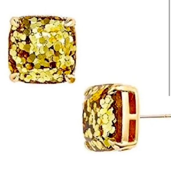 NWT kate spade
Gold Glitter
Squared Away Earrings - Picture 2 of 7
